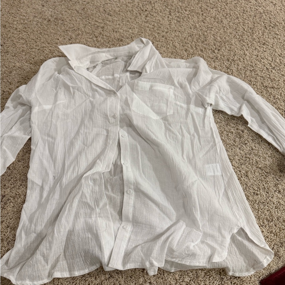 White Button-Up Shirt